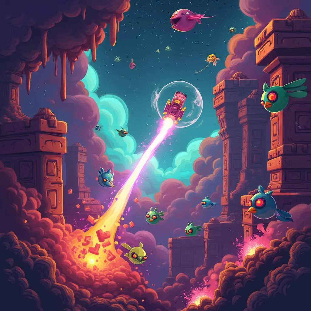 Cosmic Birds Game Screenshot